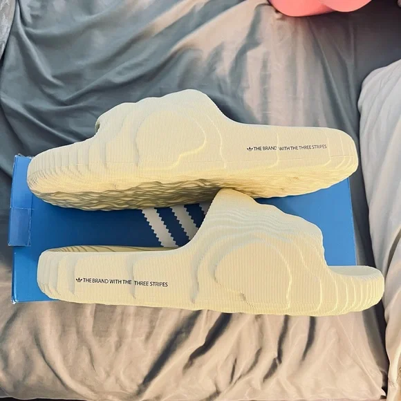 adidas gazelle silver green womens Adidas Yeezy Slide 'Granite'  DTLR